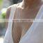 Factory wholesale fashion hollow triangle multilayer pendant necklace