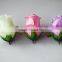pink silk rose buds small