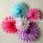 2013 New party tissue honeycomb fan handheld fan tissue paper fans