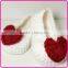 lovely crochet heart pattern shoes infant fashion baby soft boots for girls