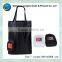 LW Cool Black White Couple Textile Shopping Bag