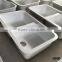 Custom size solid surface double bowl undermount kitchen sink