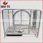 Pet Product Square Tube Dog Cage With Wheels