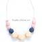 New Cheap fancy Soft Silicone Baby Teething Necklace For Mom