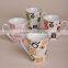 Porcelain 9oz coffee cup ,ceramic mug tea cup with dercoration decal