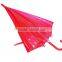 2015 Hot Selling Red Straight Umbrella Plastic Cover