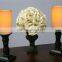 iron holder with plastic led candle for indoor