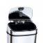 8 10 13 Gallon Infrared Touchless Dustbin Stainless Steel Waste bin bamboo trash bin SD-007