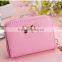 2016 High quality wallet zipper PU leather wallet cute coin purse for lady