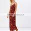 New trendy clothing floral printed african kitenge design long maxi dress