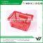 Hot sell good cheap 28 Liter HDPP green color double handle supermarket bread basket (YB-W008)
