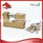 Lipson LS-200K series Hardened Steel Shackle kaba key rectangular brass padlock