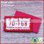 Red with white rfid vial private label shoes manufacturers microfiber label