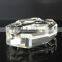 Transparent crystal ashtray censrier on sale