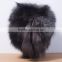 Russian style fox fur hat for women with tail