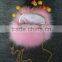 Pink Turkey Feather Girl Cute Bag for Fashion Lovely Women Hand Bag