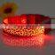 Leopard Print Design Puppy Necklace Luminous Pet Decors Productos Para Mascotas dog harness Led