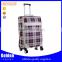 china new direction product wheel universal suitcase PU printing custom made luggage