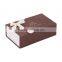 Glossy lamination collapsible gift boxes foldable gift ribbon box