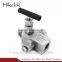ss316 pressure gauge needle valve