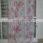 Top selling Arabic living room organza printed flower curtain fabric