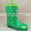 high quality animal shape rubber rain boots with handle