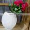 home decoration white porcelain customized flower vase