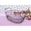 cheap linear metal wire basket kitchen basket / empty picnic baskets