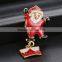 Wholesale Custom Christmas Brooch Rhinestone Santa Claus Pins Broochs for gift