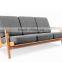 replica leisure ash wood furniture Hans Wegner Plank sofa chair