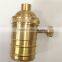 Retro edison bulb Brass Lampholder E27 E26 pendants switch Lamp socket