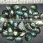New arrival Labradorite Green Flashy Irregular shape Rose cut gemstone
