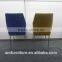 Comfortable Modern Design Pvc Seat Power Coating White Legs Dining Chairs