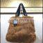 stylish winter fox fur bag luxury brand shoulder handbags /wolesale and retail