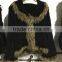 New Design Factory Price Knitted Rabbit Fur with racoon fur Coat