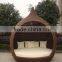 Outdoor KD Rattan Canopy Daybed With Cushion