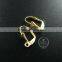 12*6mm gold plated shell simple lever back earrings hoop base settings loop supplies 1705039