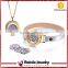 Teenage Stone Mini Leather Bracelet Watch Set 2015 hot watch bracelet with necklace jewelry