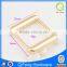 F-329 fashion style square buckle metal light gold