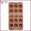 BT0075 15 Holes Mini Round Shape Chocolate Mold Round Shape Silicone Bakeware Ice Cube Trays Silicone Chocolate Mold