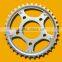 Brazil market steel material CBX250 motorcycle sprocket CNC Zinc plated with OEM quality from China factory