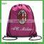 Custom Polyester Drawstring Bag, for promotion and gift