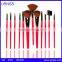 Popular products Custom logo makeup brush set, 12 pcs goat hair make up brushes, cheap makeup brush sets
