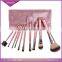 Handmade makeup brushes and polka dot makeup brush with decorative makeup brush holder beads