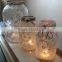 Small glass candle jar