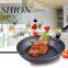High quality carbon steel frying pan with steel handle