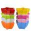 Cheap colorful pentagram shape stackable plastic garden pots
