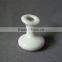 Elegant Wholesale Pure White Fish Shape Stoneware Bud Vase Small Decorative Flower Vase White Mini Bud Vase