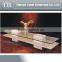 Iran travertine import with glass top coffee table