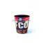 Digital Printed Waste Bin Faux Leather Open Top Trash Can For Kitchen